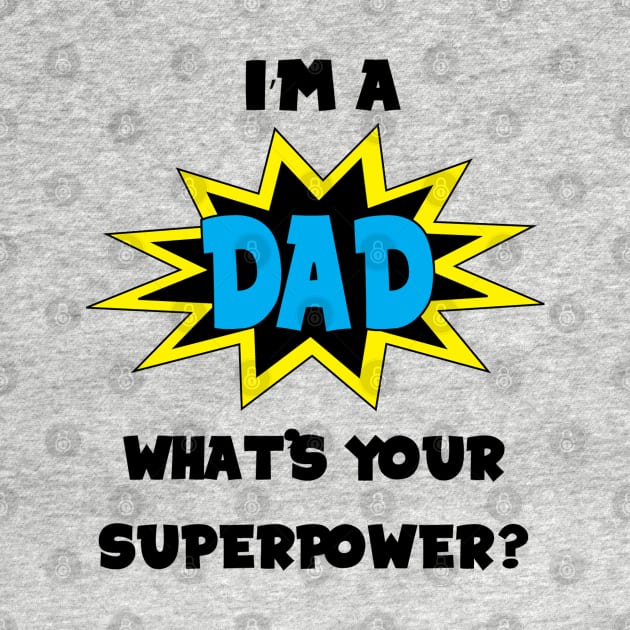 Superhero Dad by Mint Cloud Art Studio